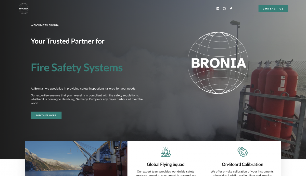 Webseite für Bronia GmbH